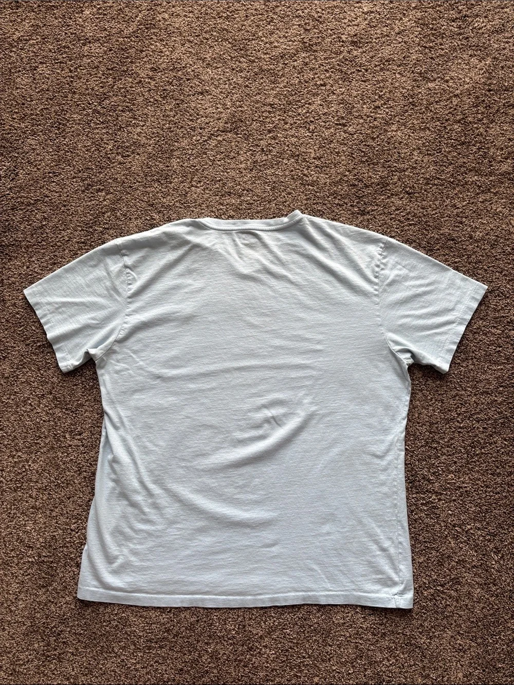 Polo by Ralph Lauren Light Blue V-Neck Tee with Yellow Pony